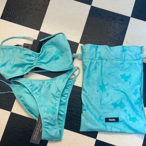 Triangl Greta teal floral bikini